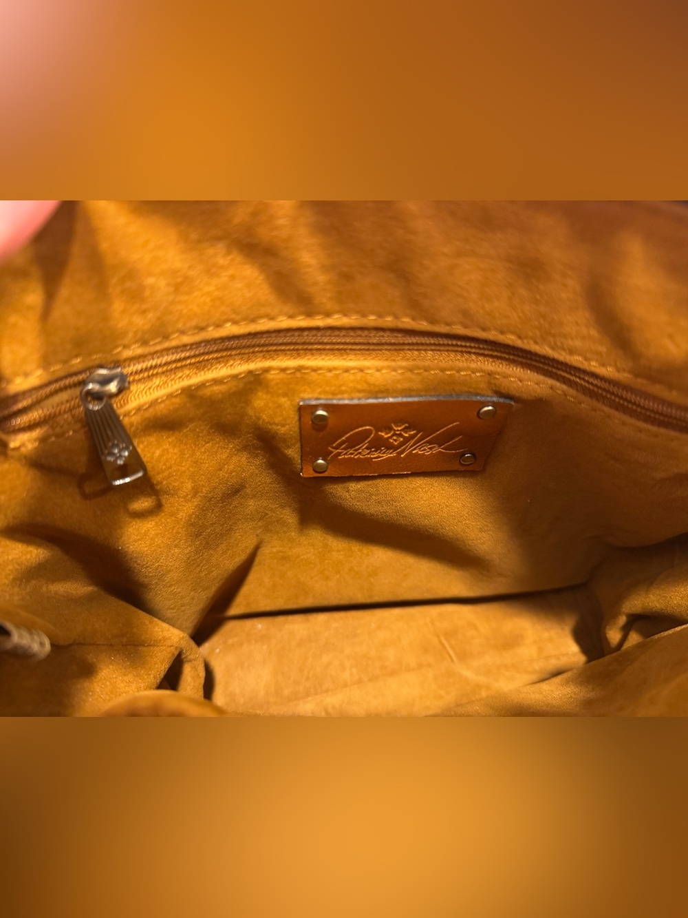 Patricia Nash Aveley Leather Crossbody Bag in Soft Green - Picture 8 of 16